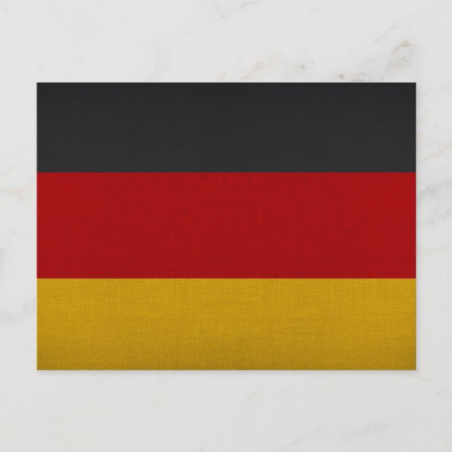 Carte Postale Drapeau de l'Allemagne (Devant)