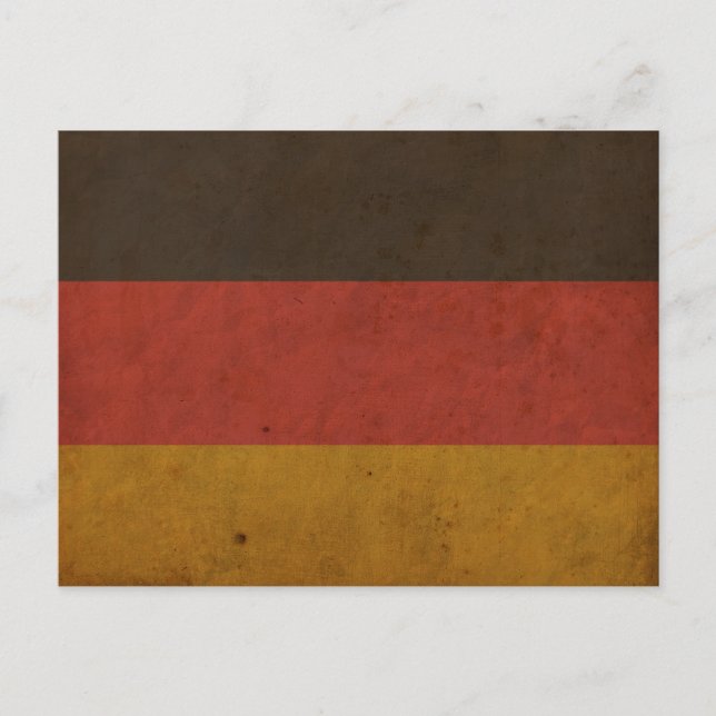Carte Postale Drapeau de l'Allemagne vintage (Devant)