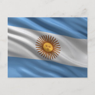 Carte Postale Drapeau de l'Argentine