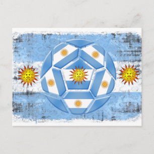 Carte Postale Drapeau de l'Argentine