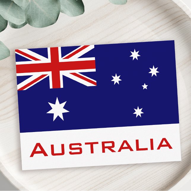 Carte Postale Drapeau de l'Australie (Créateur téléchargé)
