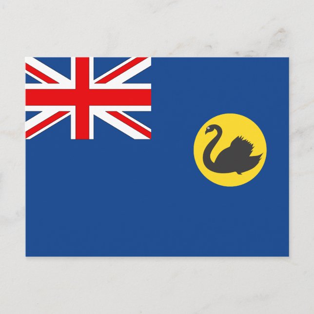 Carte Postale Drapeau de l'Australie occidentale (Devant)