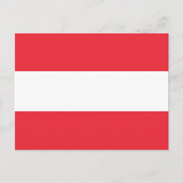 Carte Postale Drapeau de l'Autriche (Devant)