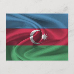 Carte Postale Drapeau de l'Azerbaïdjan