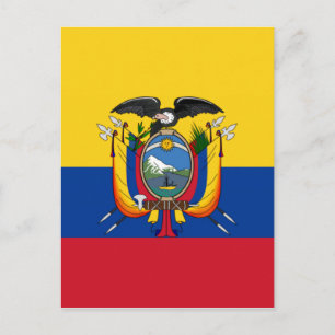 Carte Postale Drapeau de l'Équateur