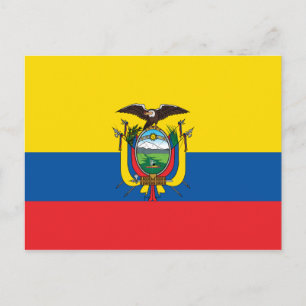 Carte Postale Drapeau de l'Équateur