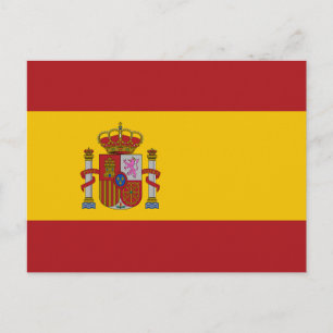 Carte Postale Drapeau de l'Espagne