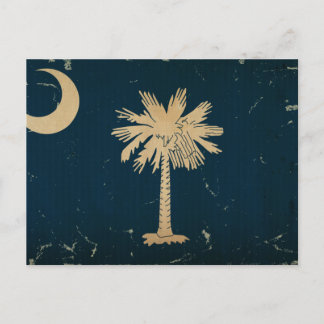 Carte Postale Drapeau de l'état de Caroline du Sud VINTAGE.png