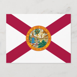 Carte Postale Drapeau de l'État de Floride