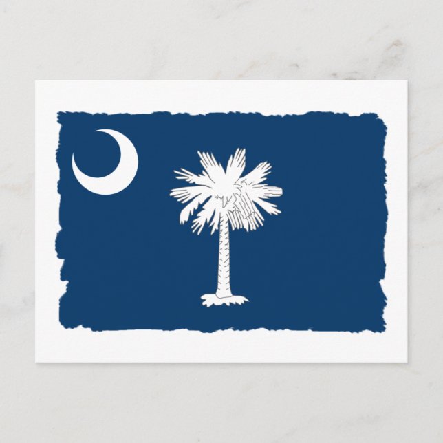Carte Postale Drapeau de l'État de la Caroline du Sud (Devant)