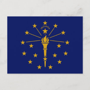 Carte Postale Drapeau de l'État de l'Indiana