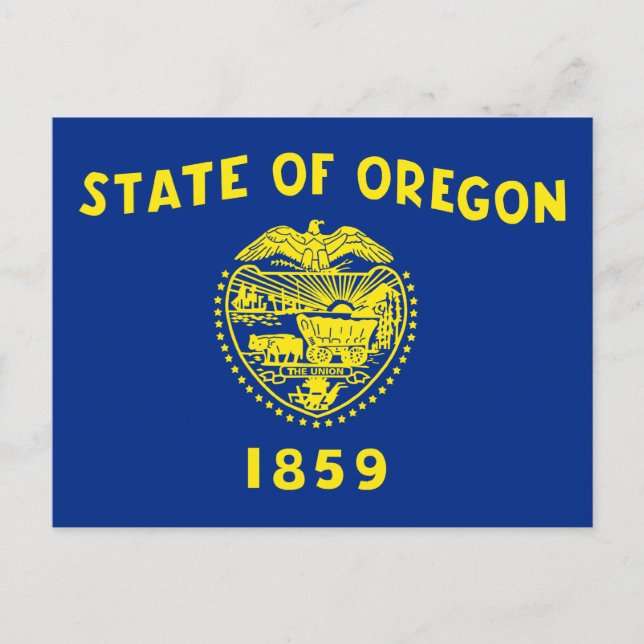 Carte Postale Drapeau de l'État de l'Oregon (Devant)