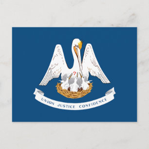 Carte Postale Drapeau de l'État de Louisiane