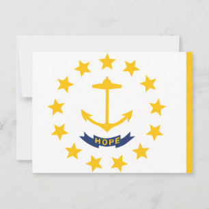 Carte Postale Drapeau de l'État de Rhode Island Little Rhody 13 