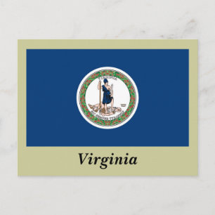 Carte Postale Drapeau de l'État de Virginie
