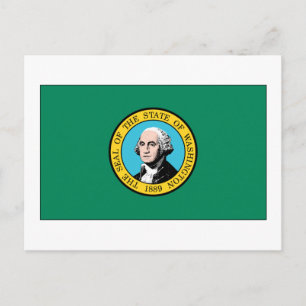 Carte Postale Drapeau de l'État de Washington
