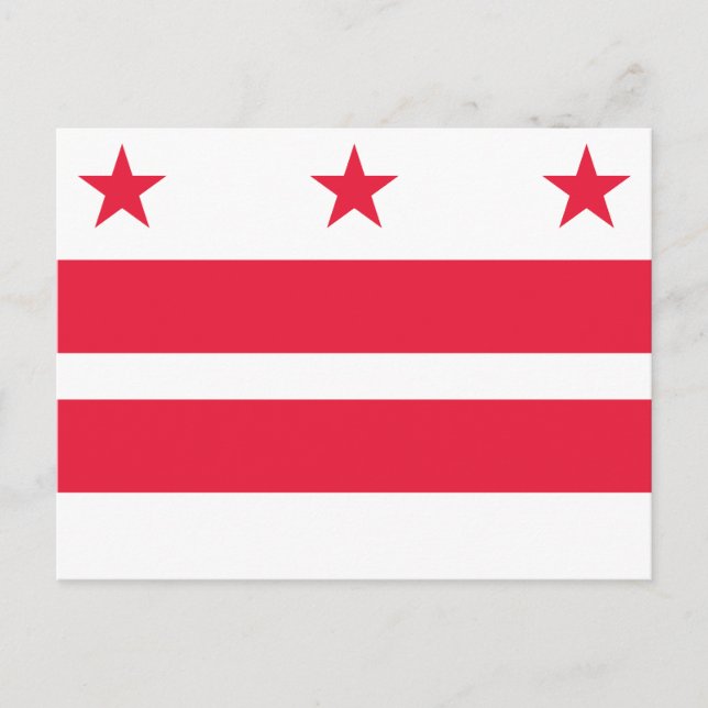 Carte Postale Drapeau de l'État de Washington Voyage (Devant)