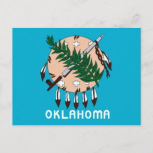 Carte postale Drapeau de l'État d'Oklahoma