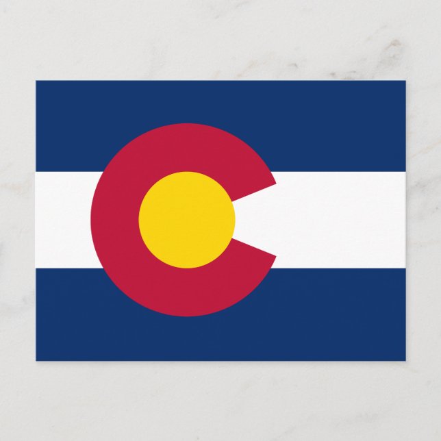 Carte Postale Drapeau de l'État du Colorado (Devant)