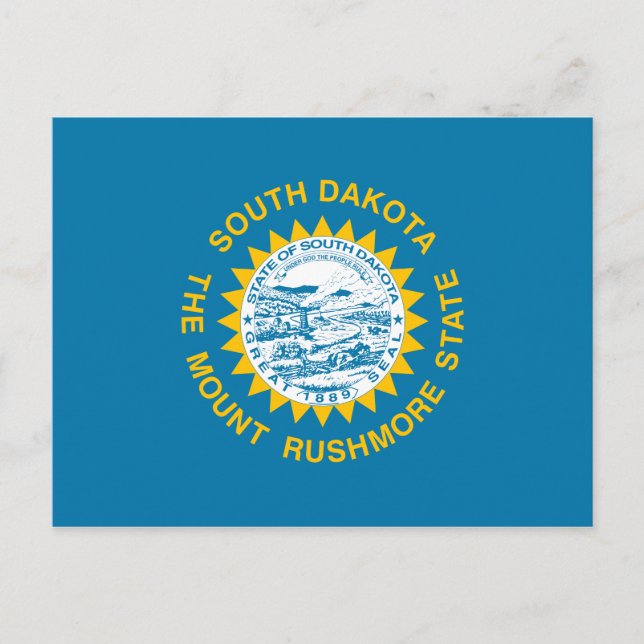 Carte Postale Drapeau de l'État du Dakota du Sud (Devant)