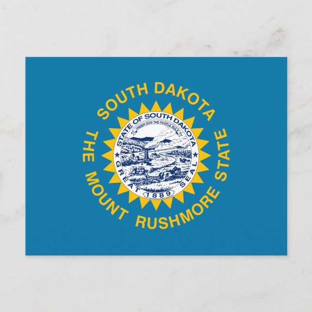 Carte Postale Drapeau de l'État du Dakota du Sud (Devant)