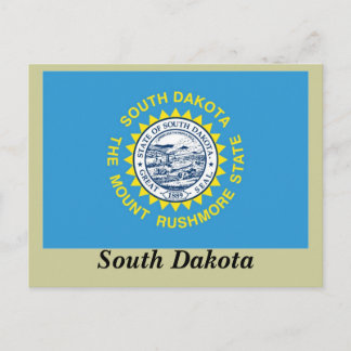 Carte Postale Drapeau de l'État du Dakota du Sud