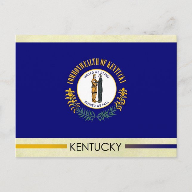 Carte Postale Drapeau de l'État du Kentucky (Devant)