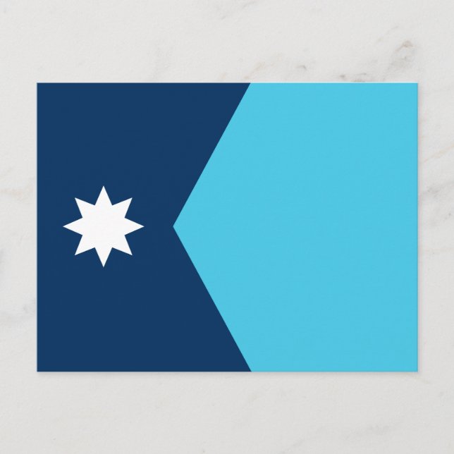 Carte Postale Drapeau de l'État du Minnesota (Devant)