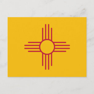 Carte Postale Drapeau de l'État du Nouveau-Mexique