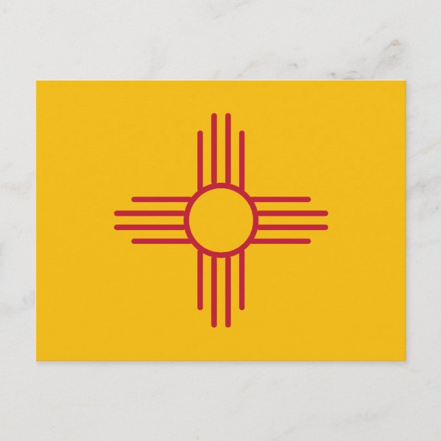 Carte Postale Drapeau de l'État du Nouveau-Mexique (Devant)