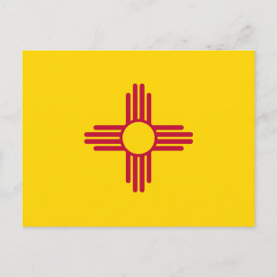 Carte Postale Drapeau de l'État du Nouveau-Mexique