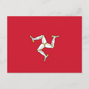 Carte Postale Drapeau de l'île de Man