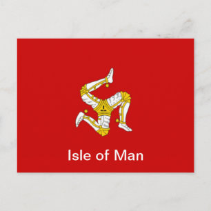 Carte Postale Drapeau de l'île de Man