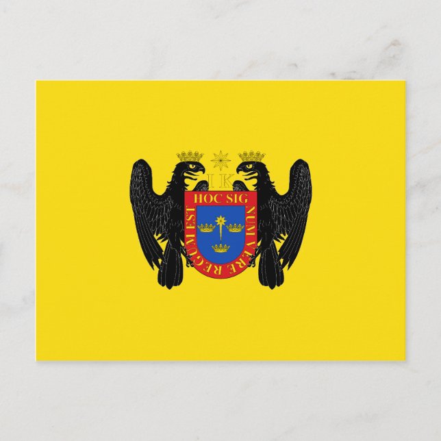 Carte Postale Drapeau de Lima, Pérou (Devant)