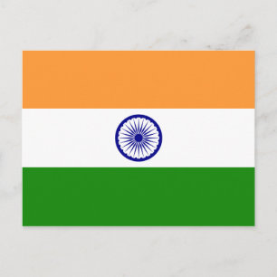 Carte Postale Drapeau de l'Inde