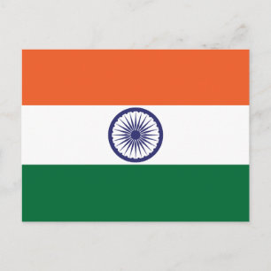 Carte Postale Drapeau de l'Inde