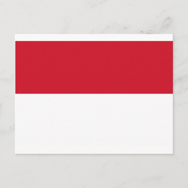 Carte Postale Drapeau de l'Indonésie (Devant)