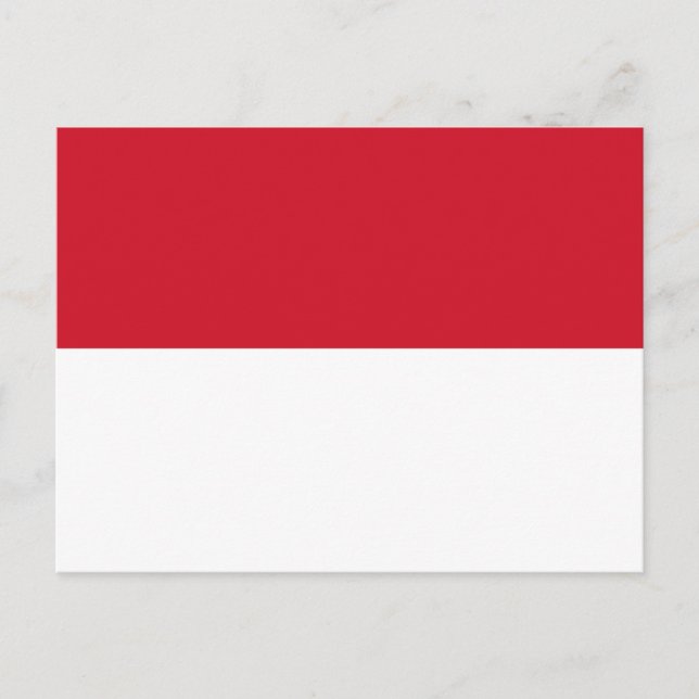 Carte Postale Drapeau de l'Indonésie (Devant)