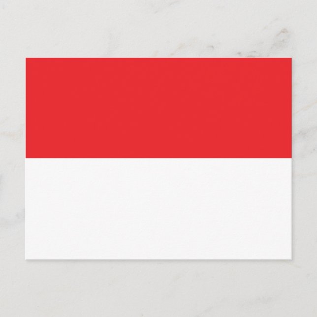 Carte Postale Drapeau de l'Indonésie (Devant)