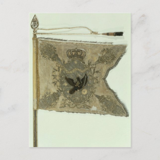 Carte Postale Drapeau de l'infanterie prussienne sous Frederick (Devant)