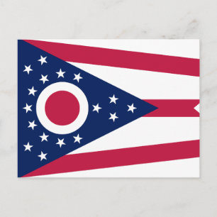 Carte Postale Drapeau de l'Ohio