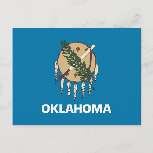 Carte Postale Drapeau de l'Oklahoma (Devant)