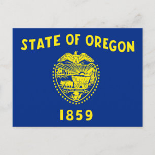 Carte Postale Drapeau de l'Oregon