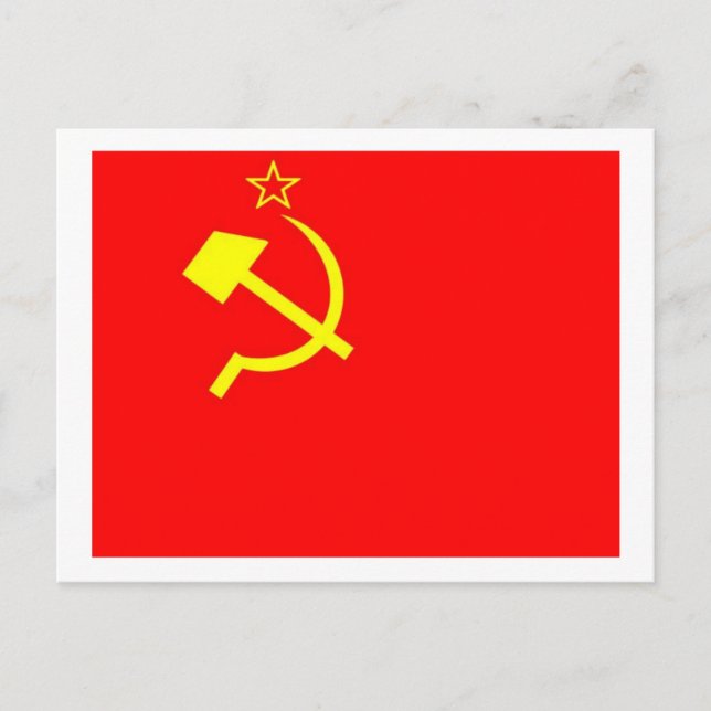 Carte Postale Drapeau de l'URSS (Devant)
