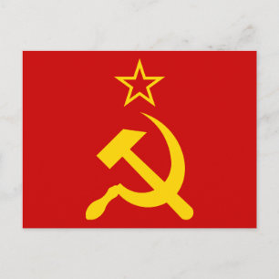 Carte Postale Drapeau de l'URSS - Drapeau de l'Union soviétique