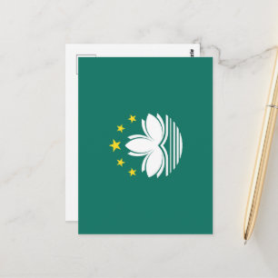 Carte Postale Drapeau de Macao