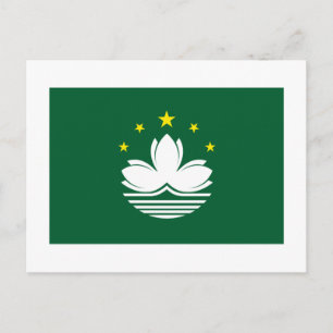 Carte Postale Drapeau de Macao
