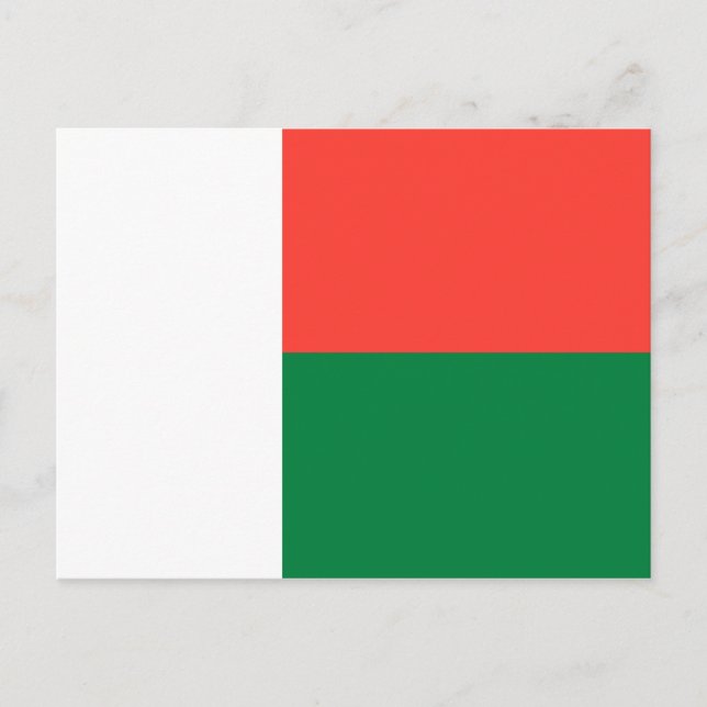 Carte Postale Drapeau de Madagascar (Devant)