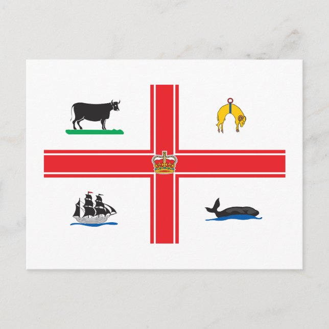 Carte Postale Drapeau de Melbourne (Devant)