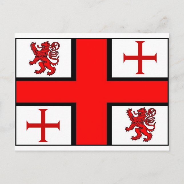 CARTE POSTALE DRAPEAU DE MODÈLE DE CHEVALIERS (Devant)